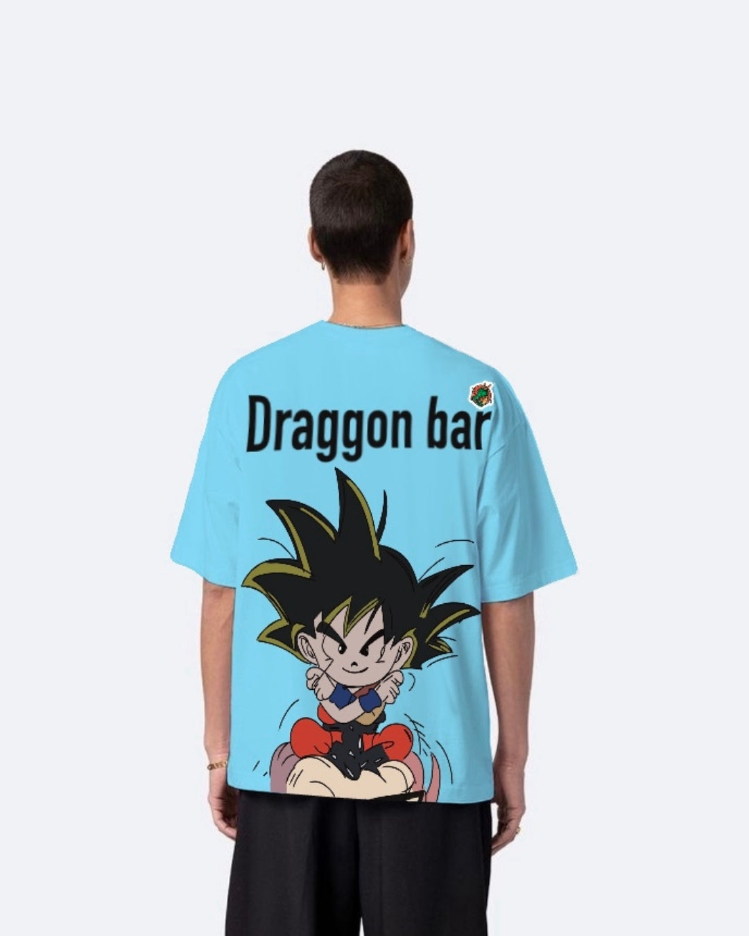 Dragon Goku Blue Urban Oversized T-Shirt for Men