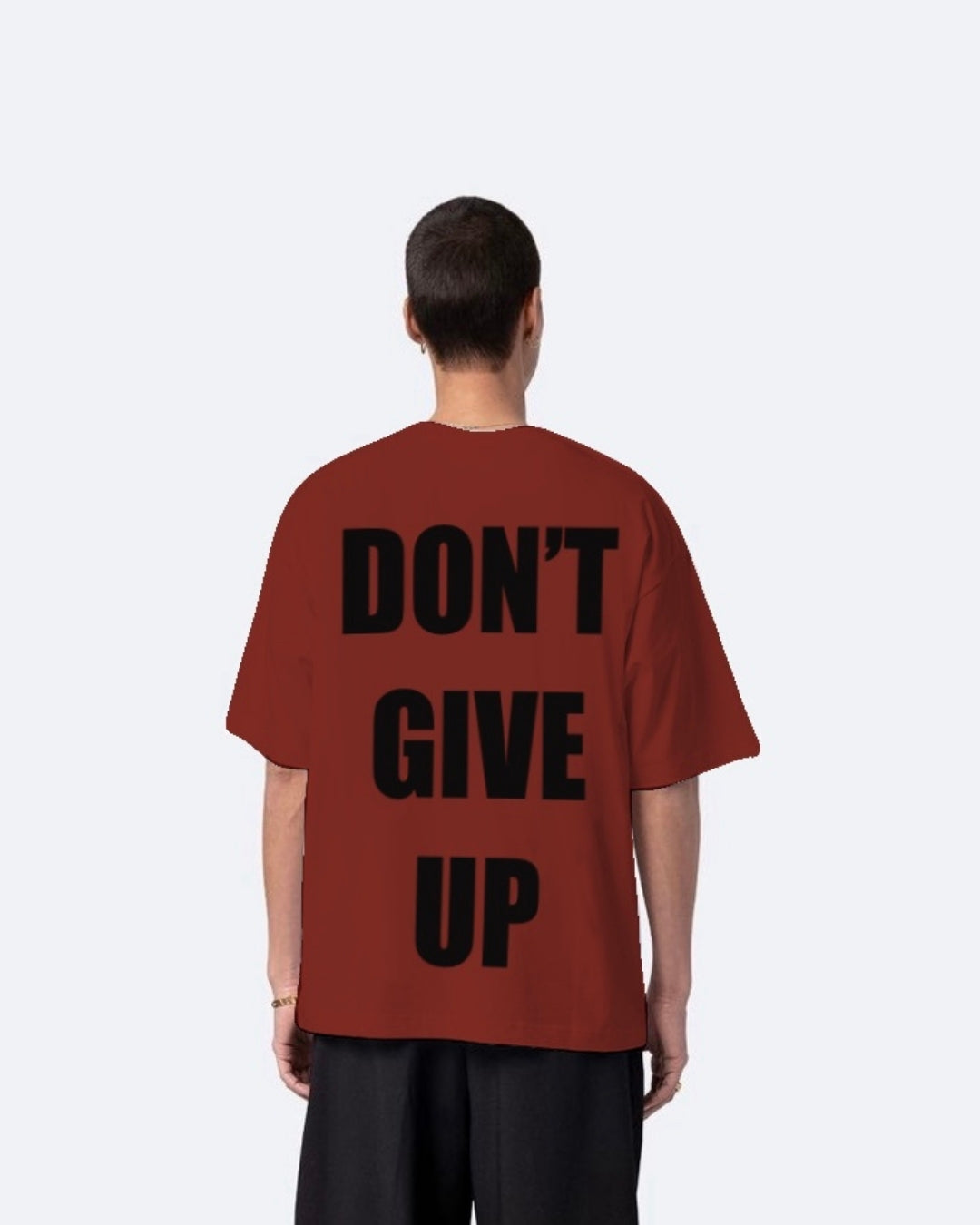 Tom Red Urban Oversized T-Shirt for Men