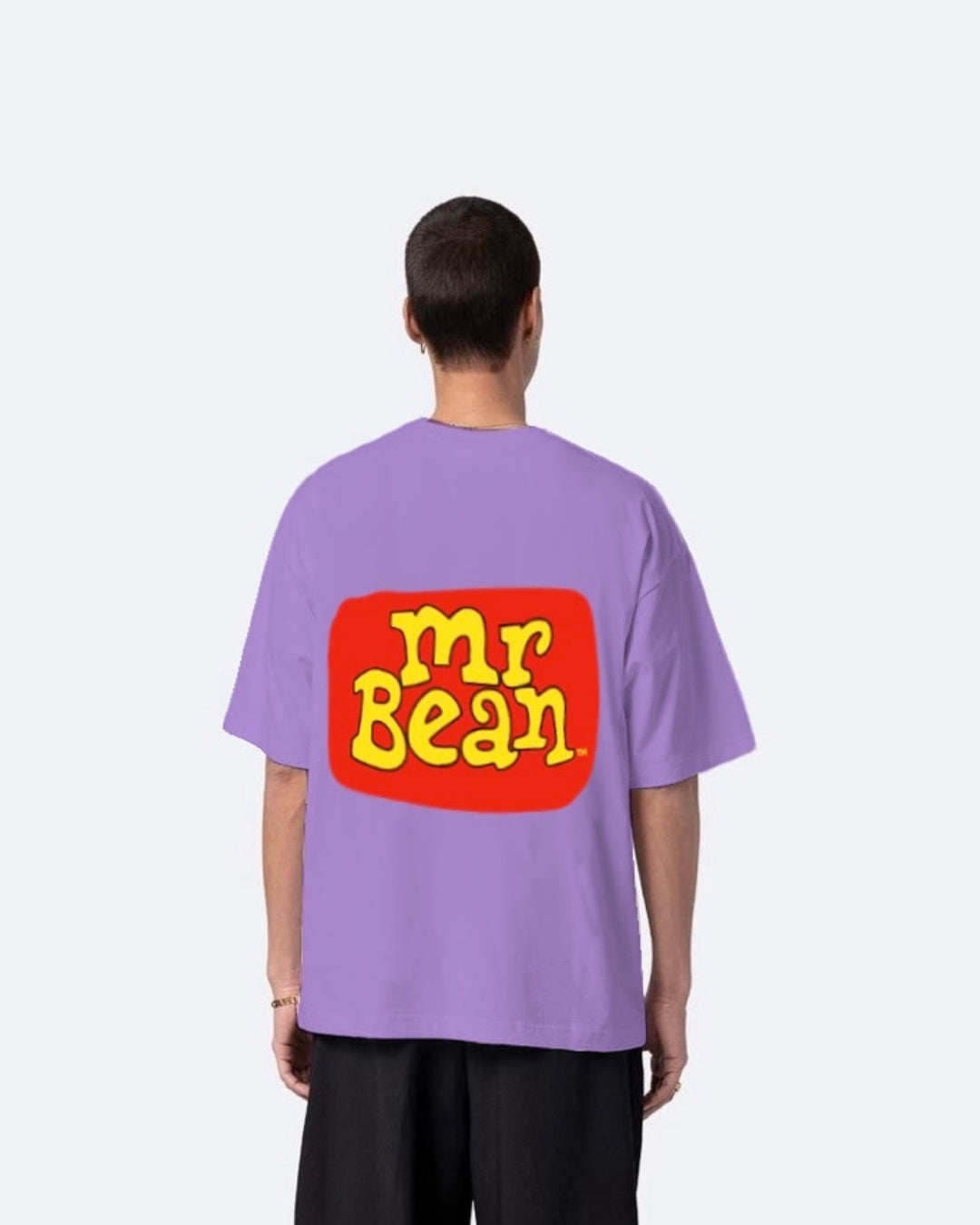 Mr Bean Purple Urban Oversized T-Shirt for Men