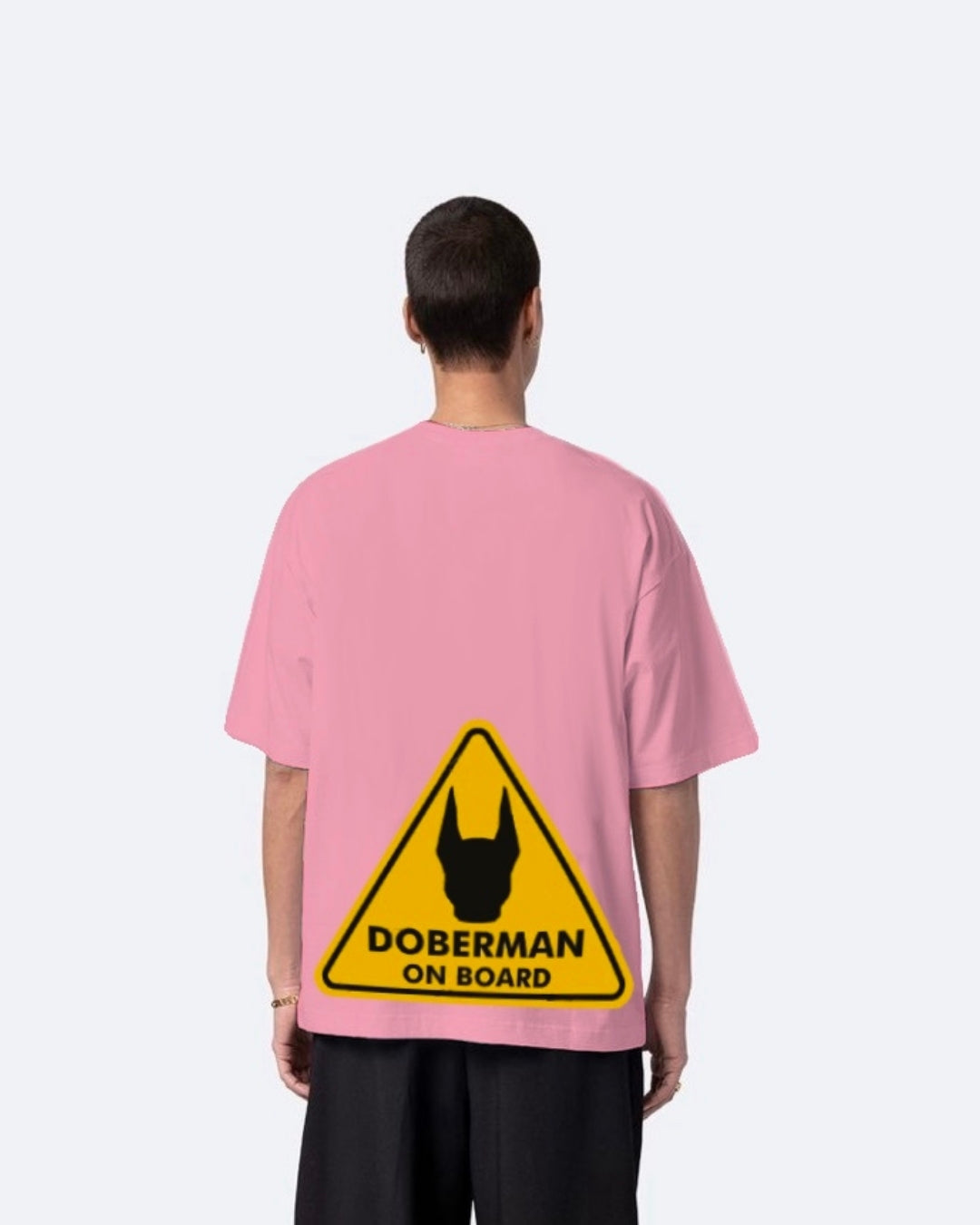 Doberman Pink Urban Oversized T-Shirt for Men