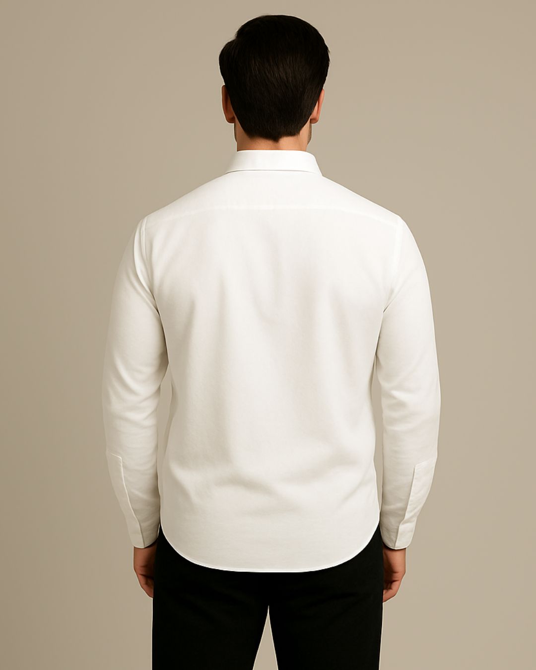 MEN'S GRAND STATES FULL SLEEVE WHITE SHIRT