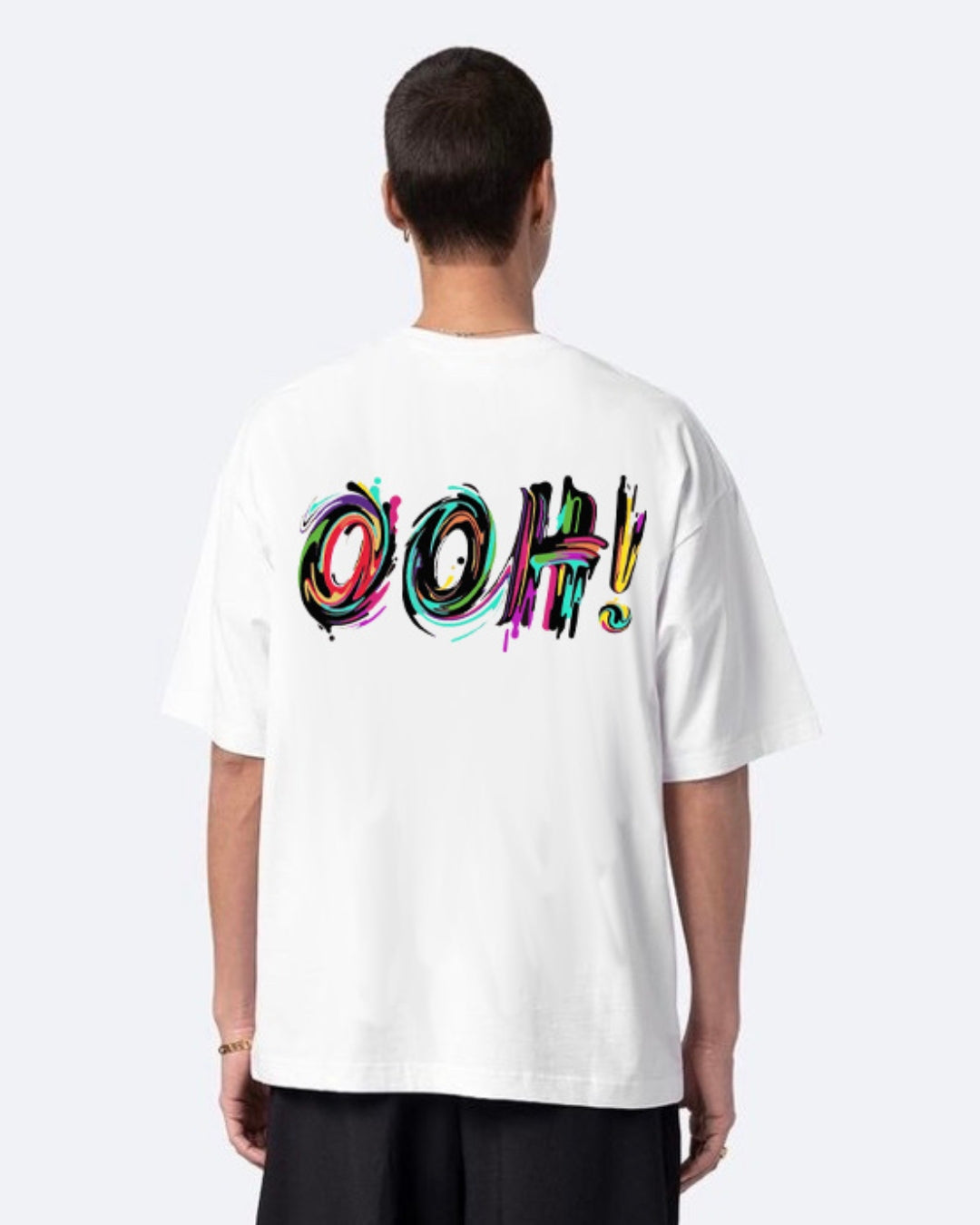 Gohan Unisex Exclusive Oversized Tee - White(*)