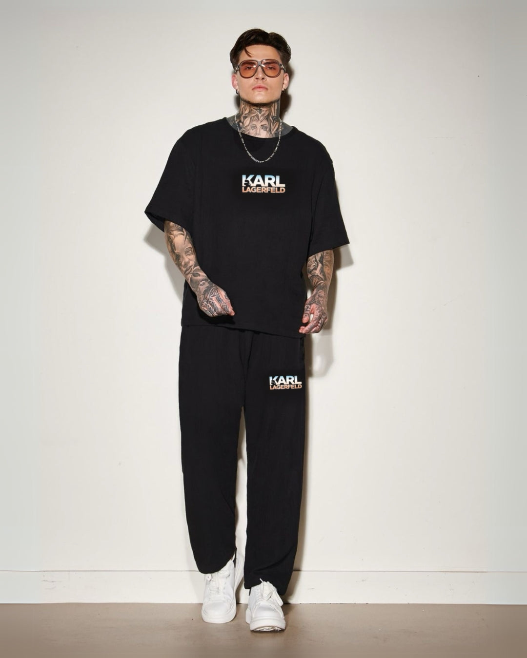 Men Karl Lagerfeld Oversized Cord Set - Black and Black(*)