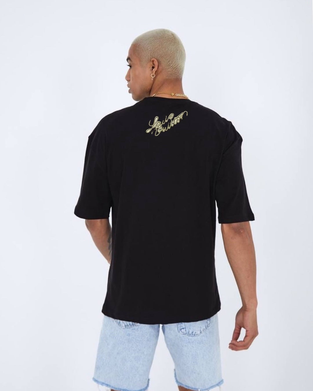 Ghost Vuitton Unisex Exclusive Oversized Tee - Black(*)