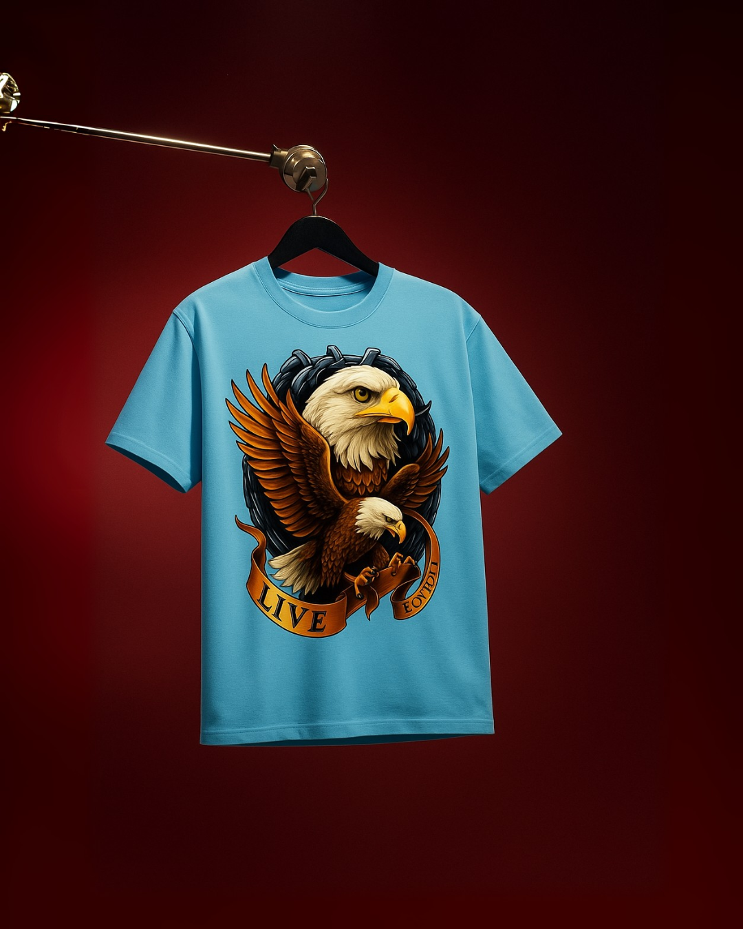 EAGLE FIRE (BLUE), STAY CRAZY (PURPLE) TEE COMBO OF 2(*)