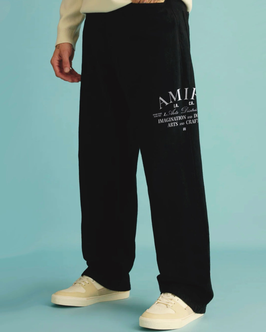 Men's Black Shahrukh Amiri Cotton Pant