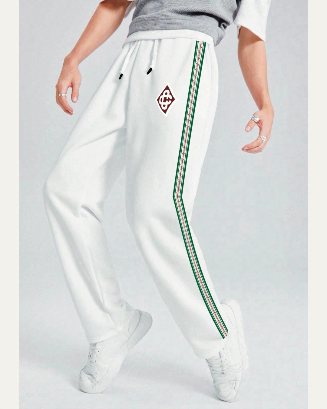 Men's Designer White Cotton Pant - Diljit's style(*)