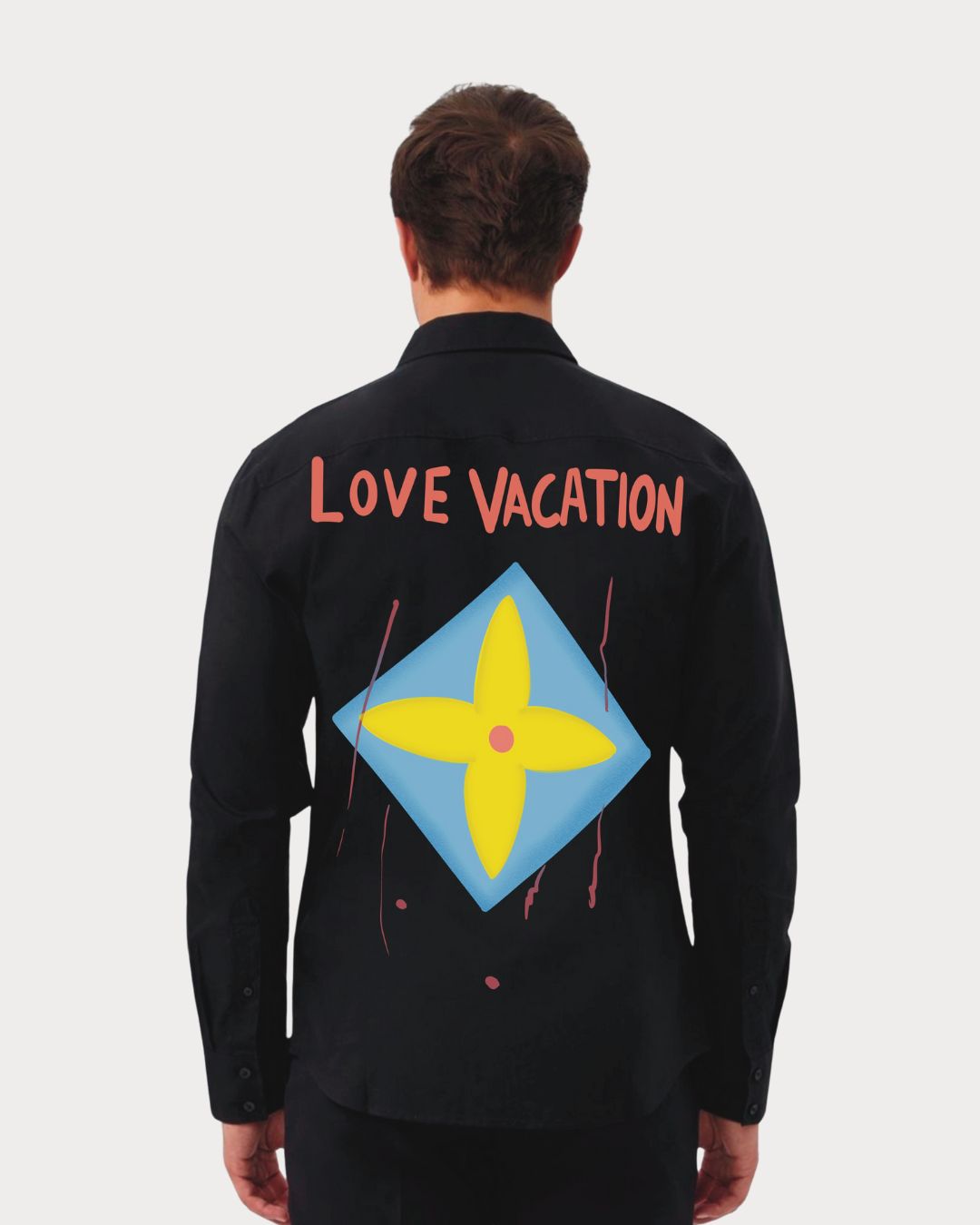 Love Vacation Black Shirt