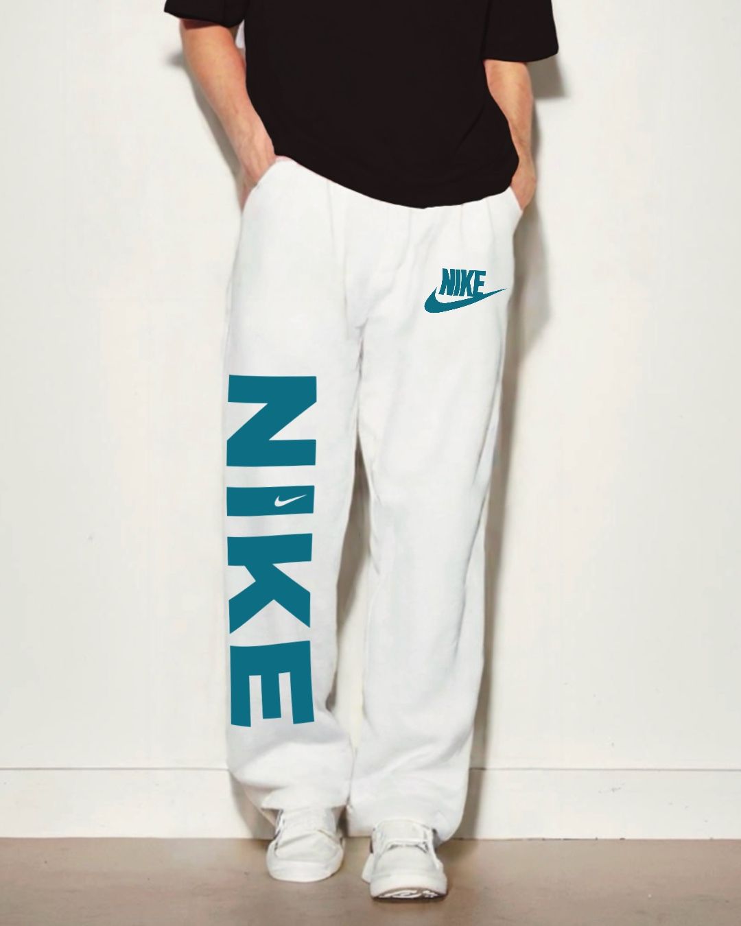 MEN'S NIKE WINGS WHITE COTTON PANT