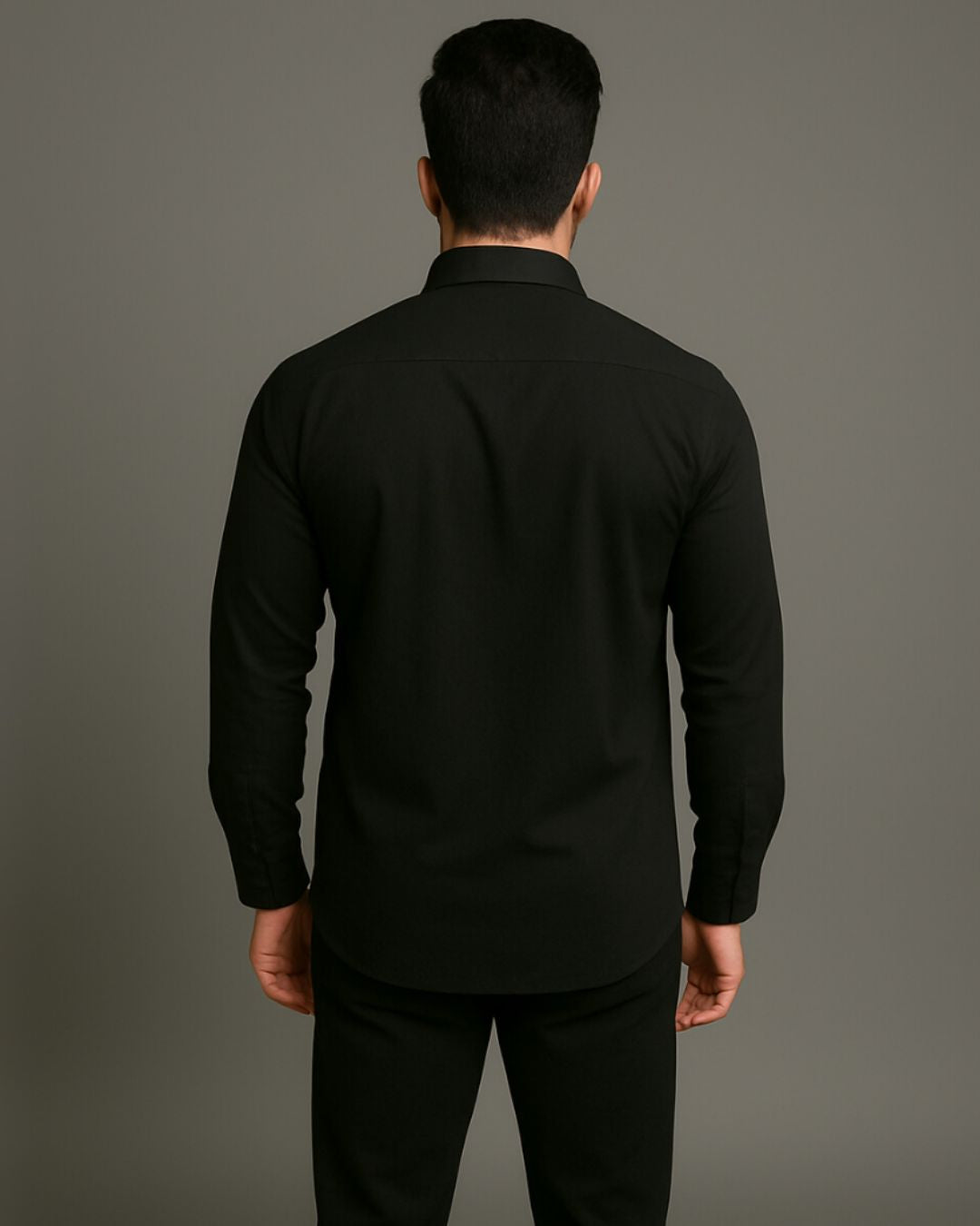 MEN'S 3 LINER AX FULL SLEEVE BLACK SHIRT