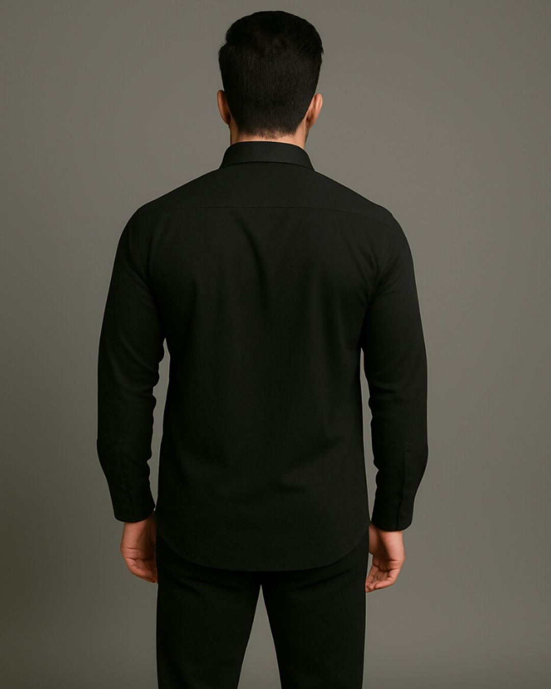 MEN'S AX CORE RING FULL SLEEVE BLACK SHIRT