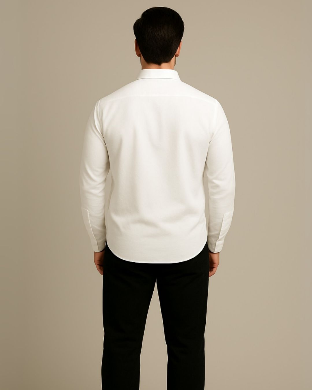 MEN'S AX EXCHANGE FULL SLEEVE WHITE SHIRT