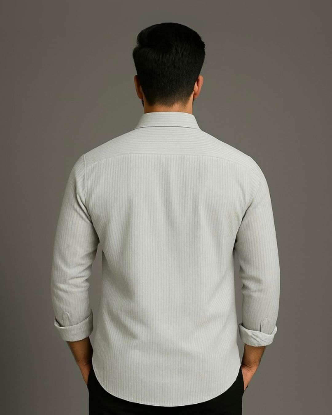 MEN'S BALMAIN PARIS FULL SLEEVE STRIPE SHIRT(*)