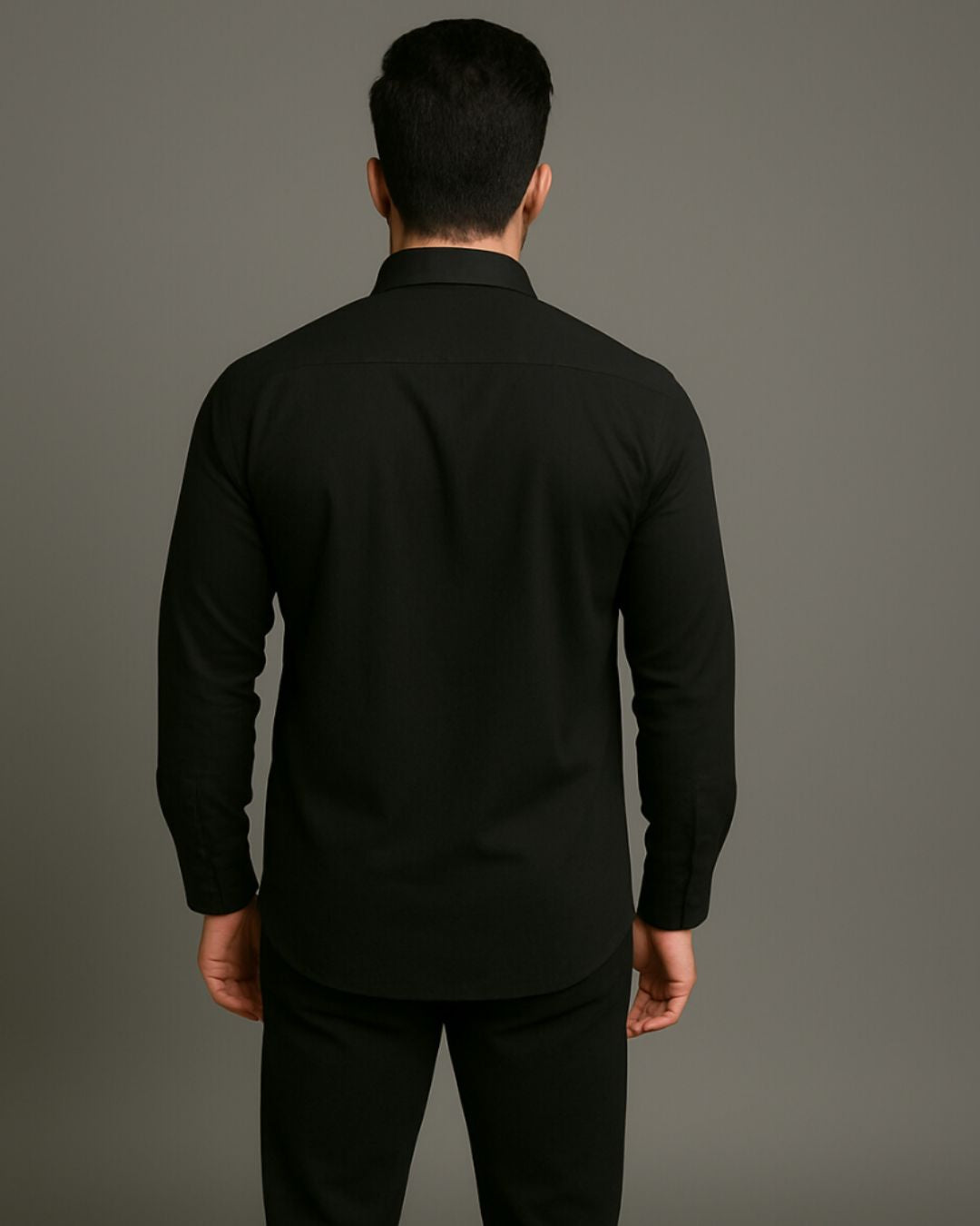 MEN'S GRAPHIC X/A FULL SLEEVE BLACK SHIRT