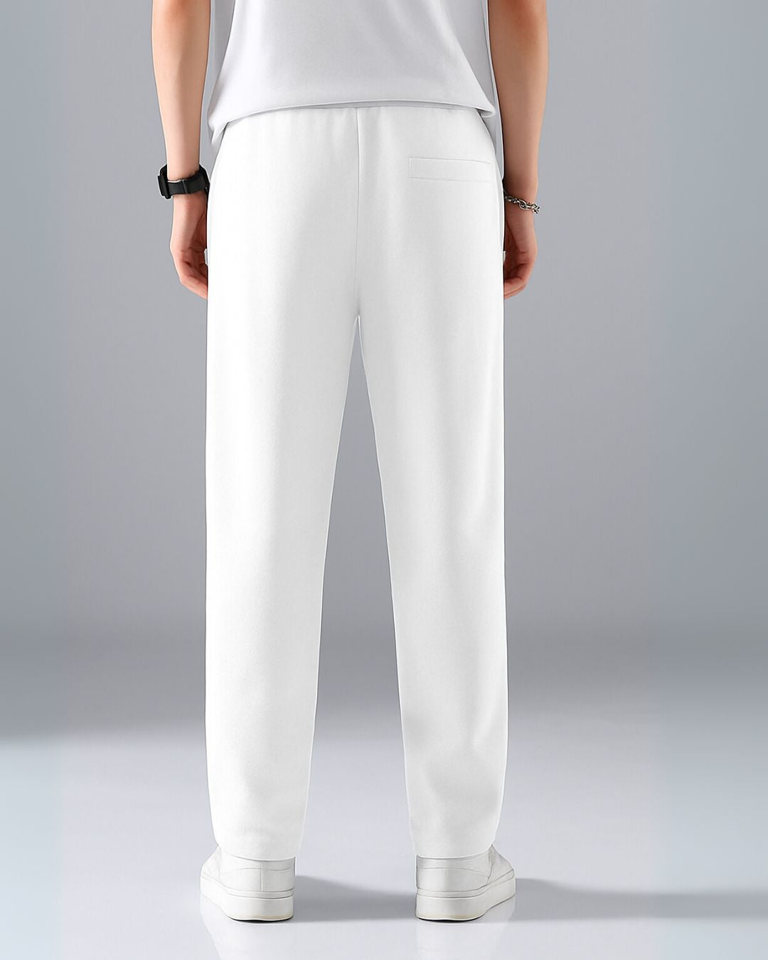 MEN'S HOLY EDGE WHITE COTTON PANTS