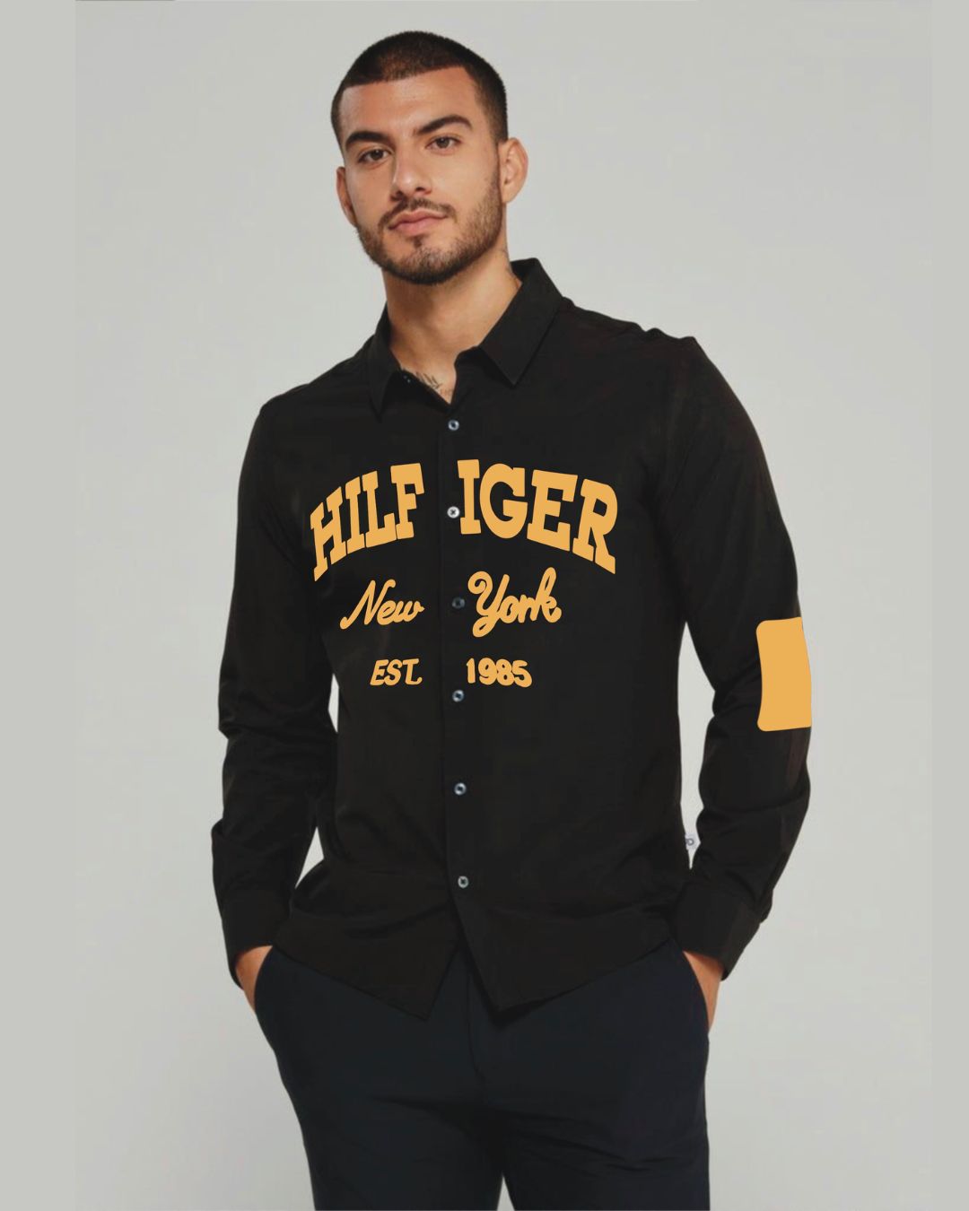 NEW YORK 1985 full sleeve black shirt