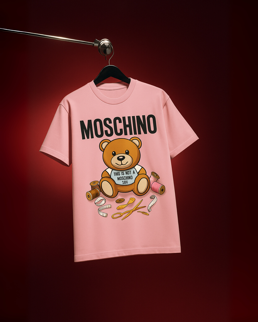 HERMESS HORSE (BLUE), MOSCHINO (PINK) TEE COMBO OF 2(*)
