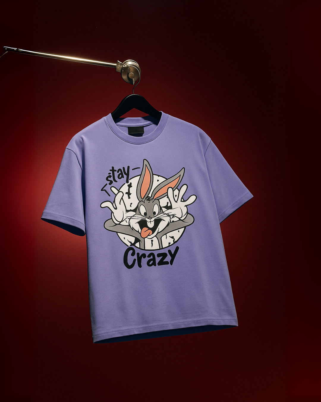 MR.BEAN (BLUE), STAY CRAZY (PURPLE) TEE COMBO OF 2(*)