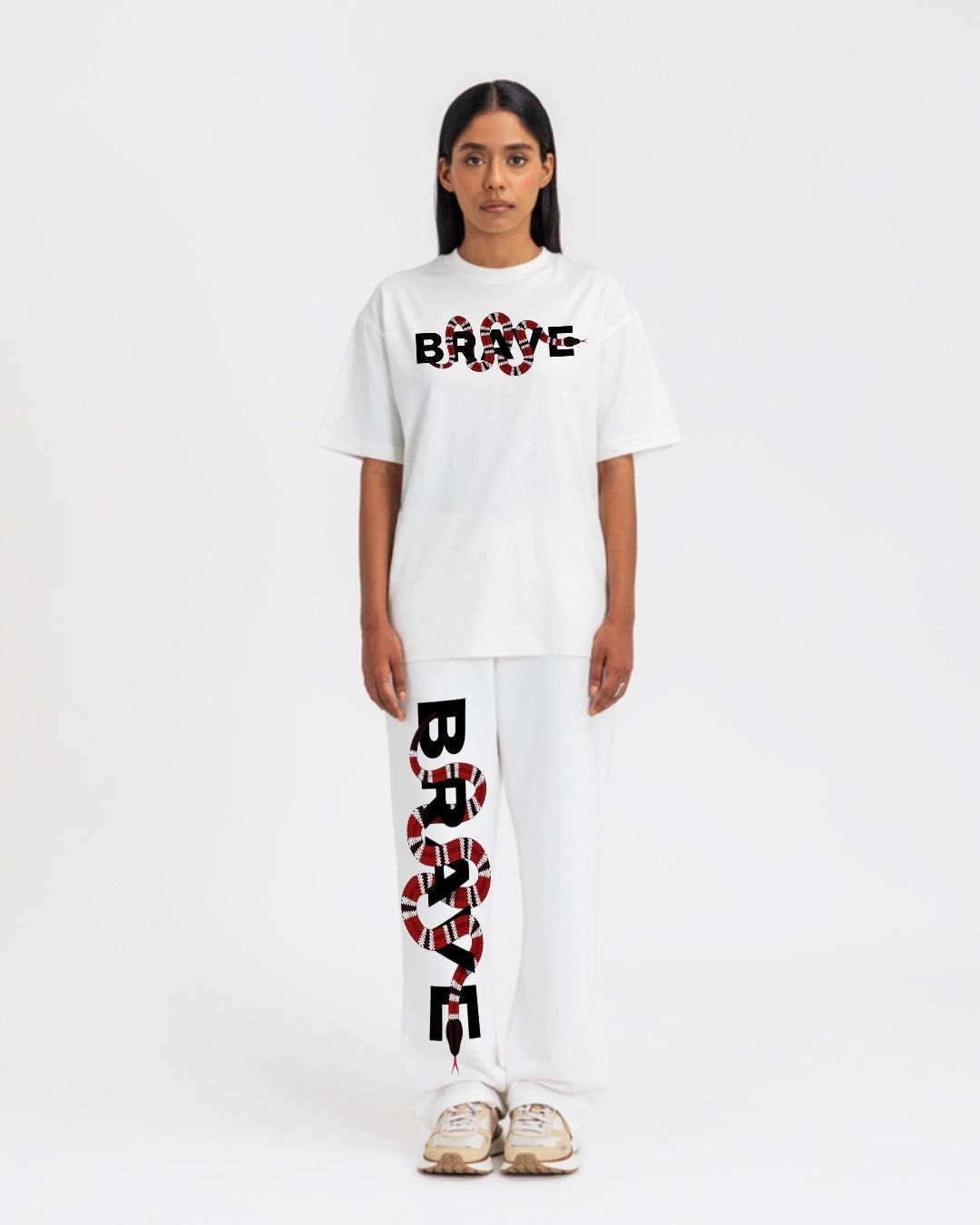 WOMEN'S BRAVE SNAKE CORDS (WHITE AND WHITE)