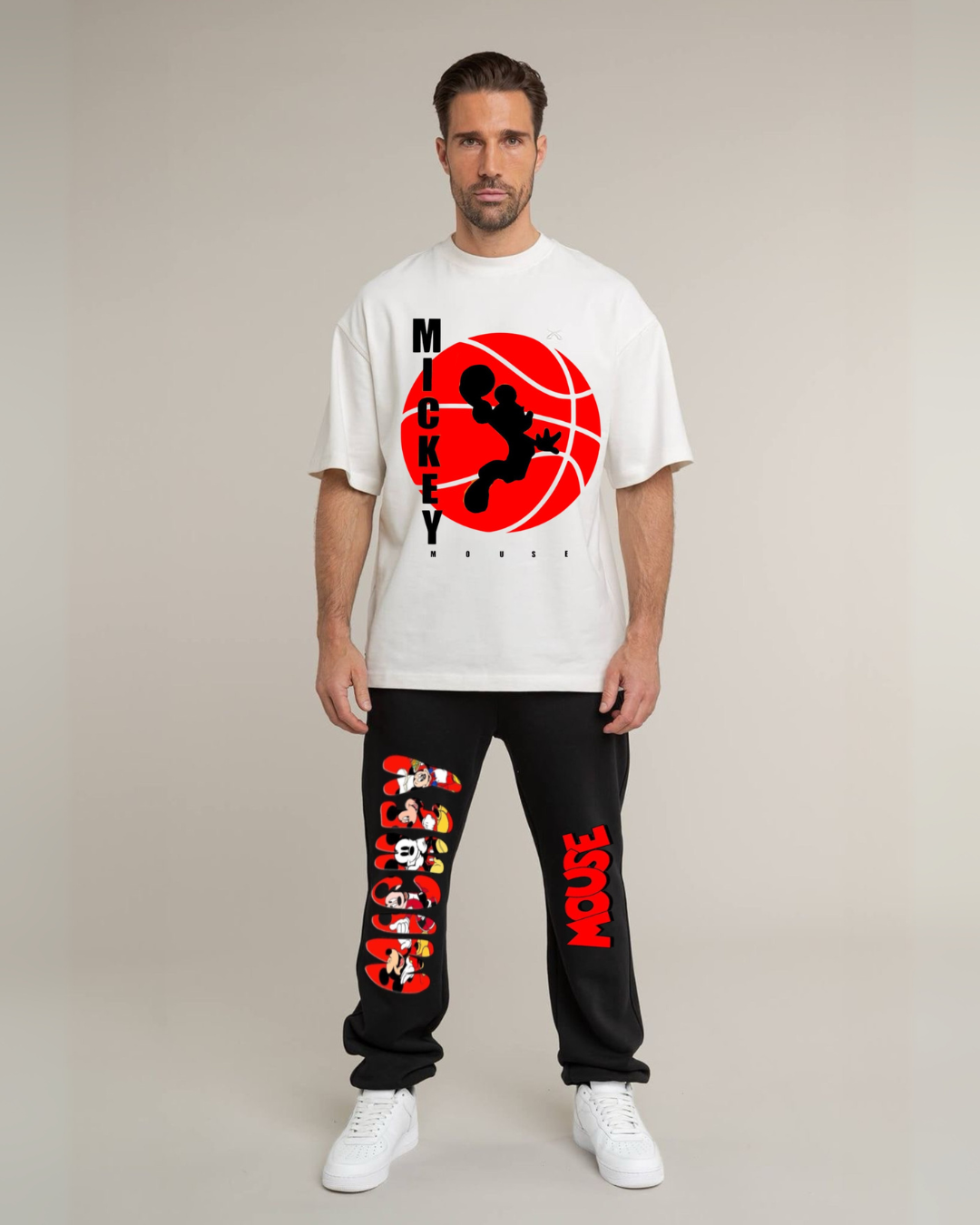 Bloody mickey men's cordset (white-white)