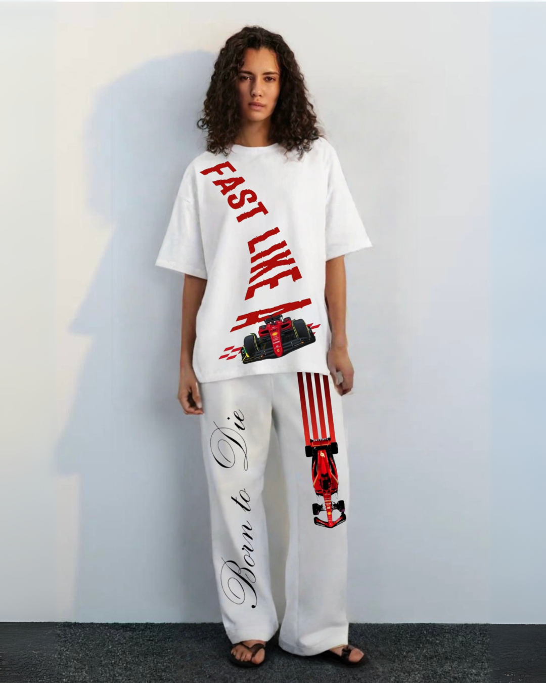 Women's first born cordset (white-white)