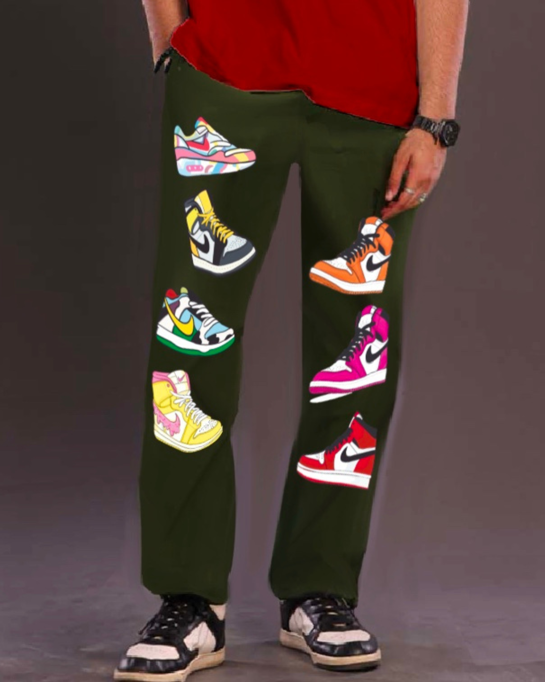 Sneaker olive pant (*)