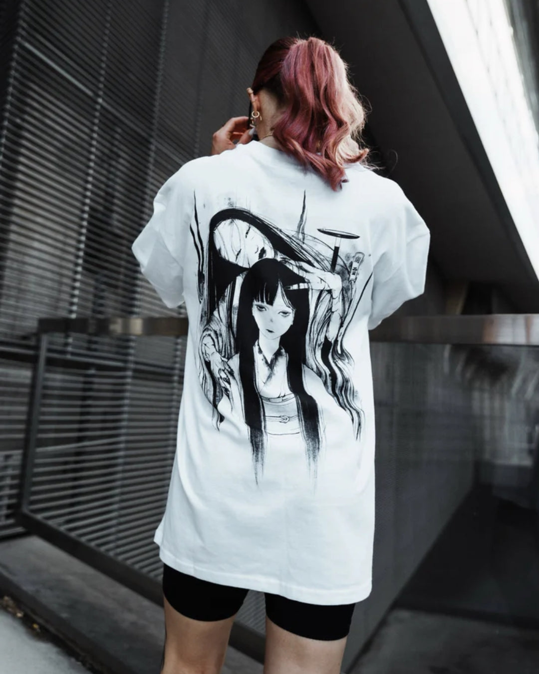 Gurl Shadow Unisex Exclusive Oversized Tee - White