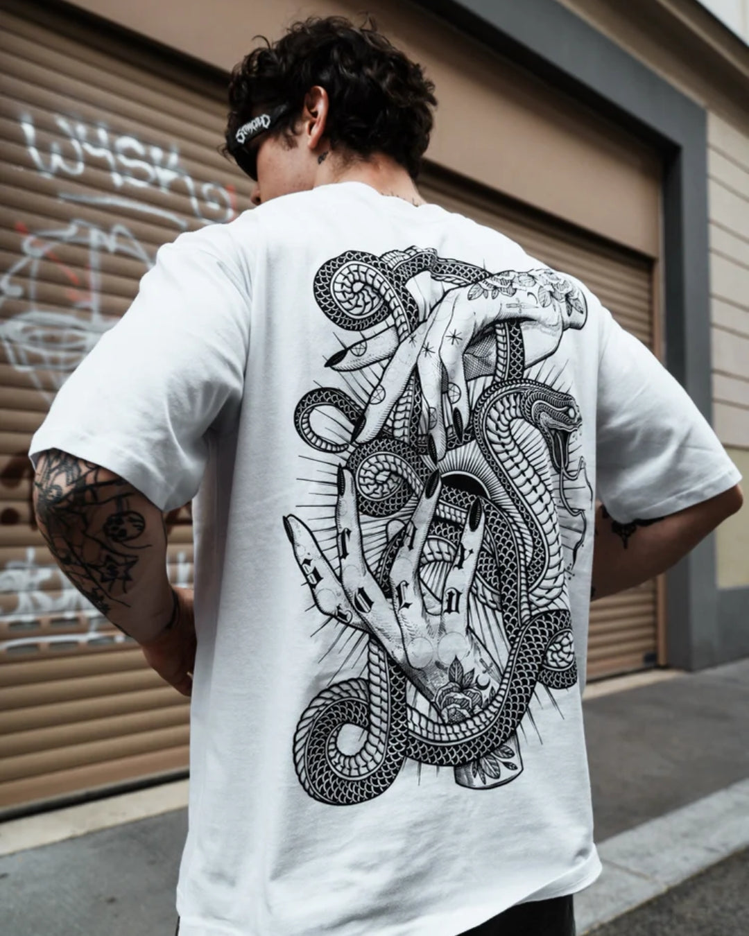 Venomous Unisex Exclusive Oversized Tee - White