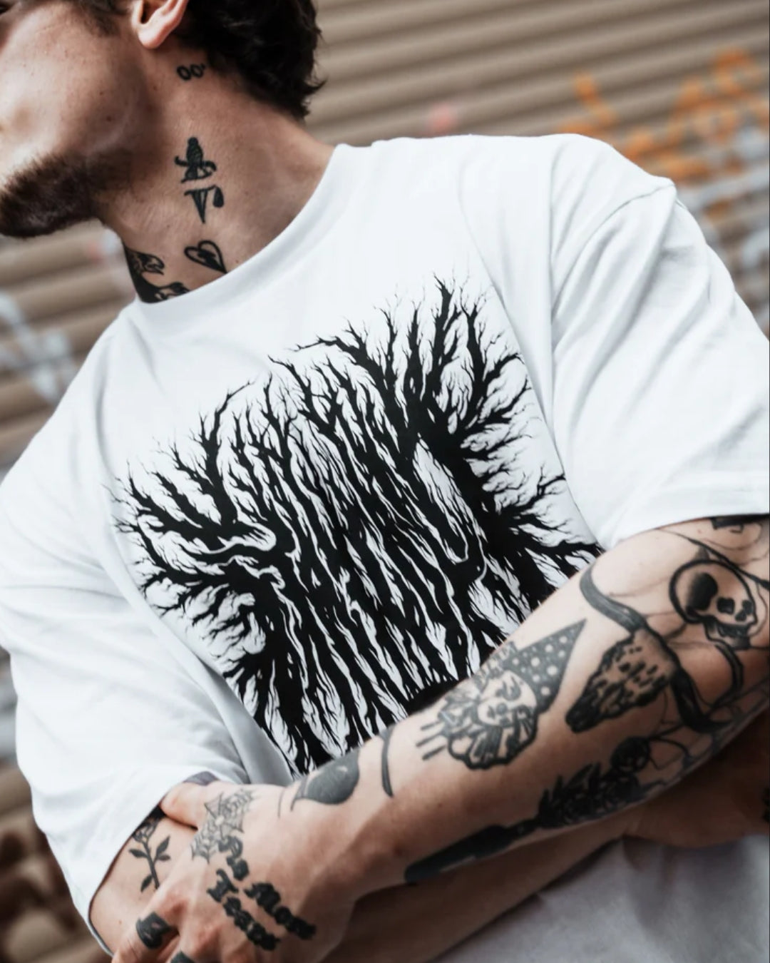 Venomous Unisex Exclusive Oversized Tee - White