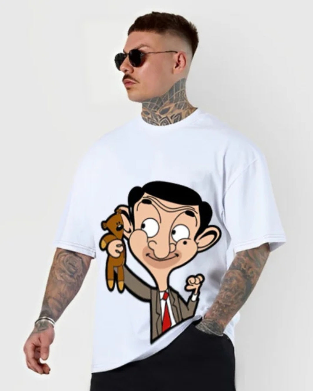Mr Bean Men Ultrasoft Tee - White
