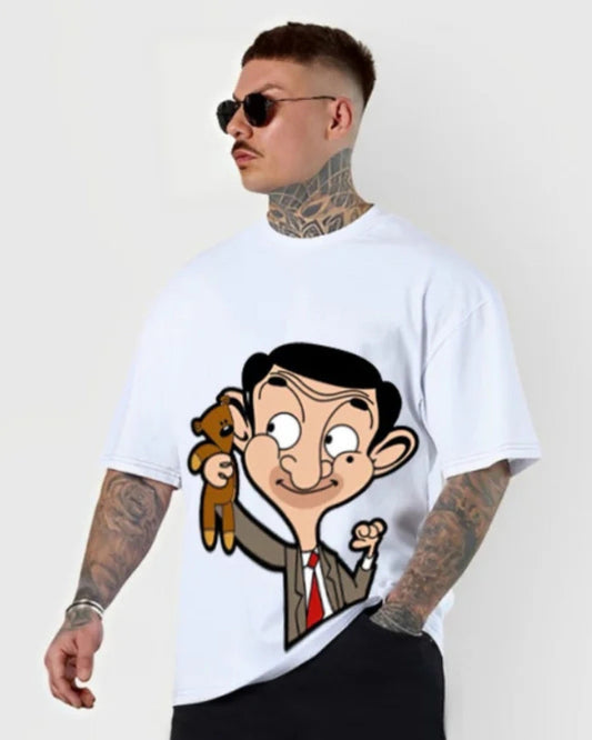Mr Bean Men Ultrasoft Tee - White