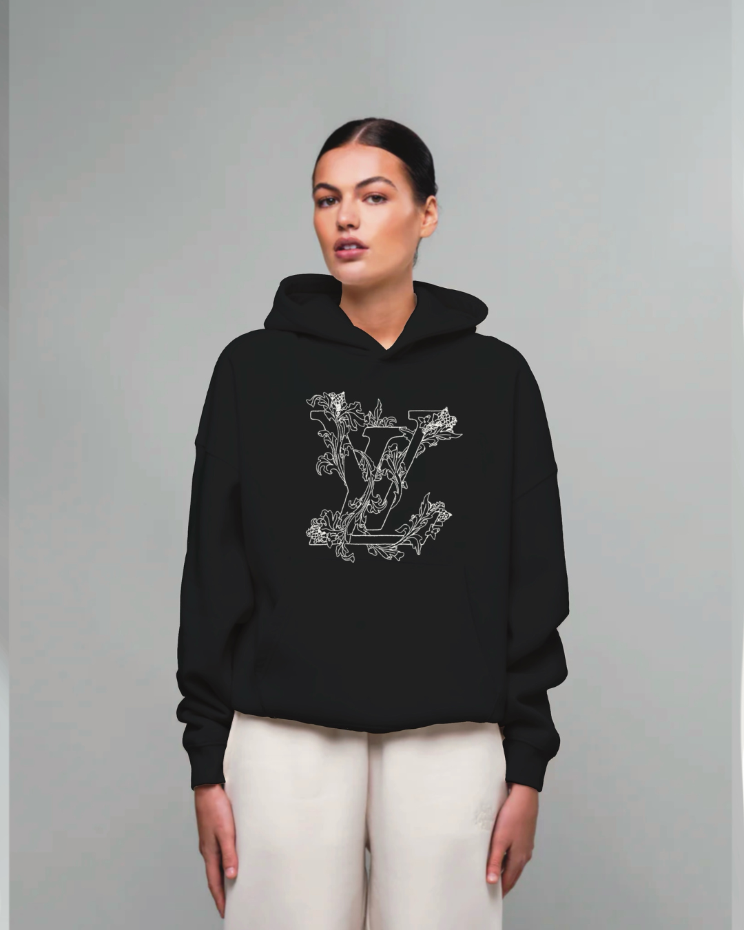 Unisex Black Oversized Hoodie - VL Edition