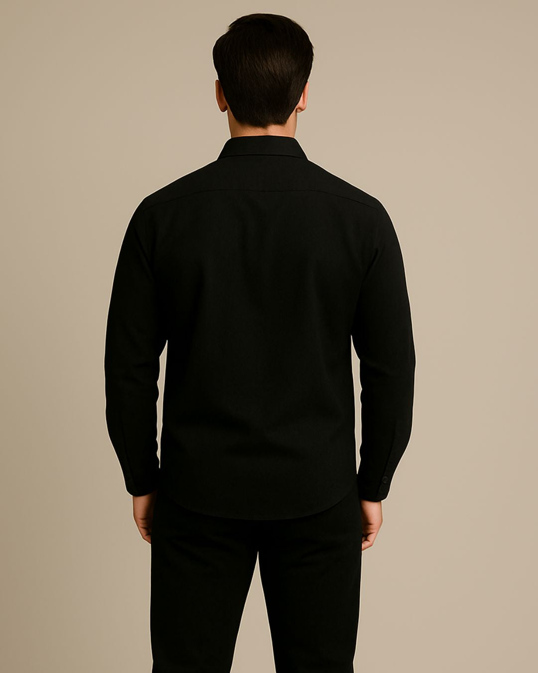 MEN'S GRAND STATES  FULL SLEEVE BLACK SHIRT