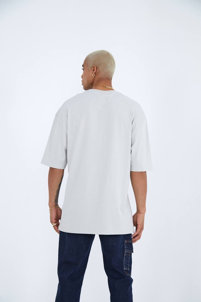 Speed Logo Unisex Exclusive Oversized Tee - White