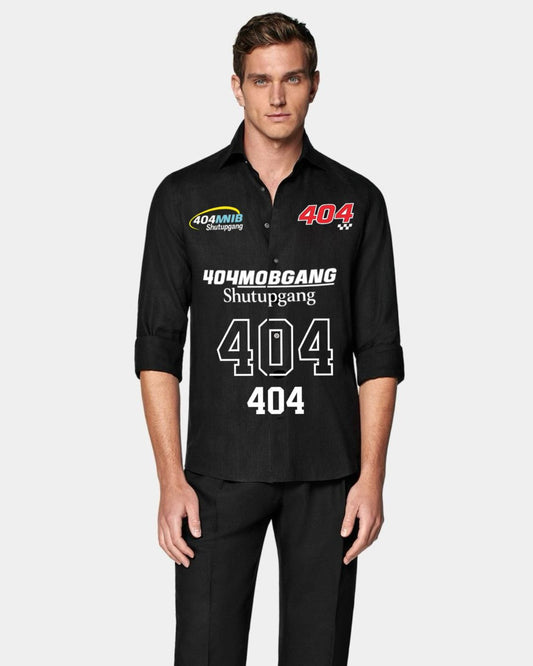 MEN'S 404 GANG FULL SLEEVE  BLACK SHIRT