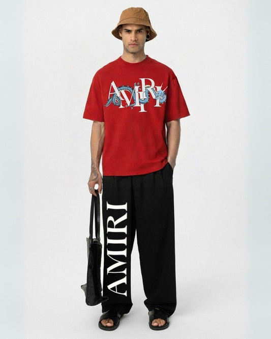 MEN'S AMIRI DRAGON CORDS (RED AND BLACK)