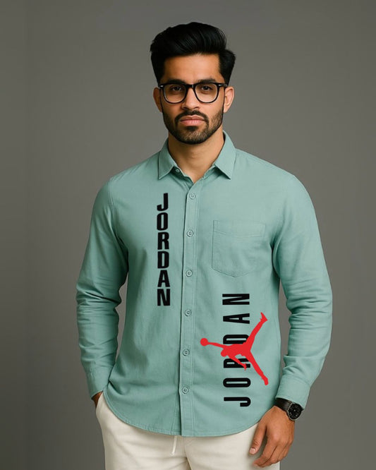 MEN'S BASKETBALL FULL SLEEVE GREEN SHIRT (*)