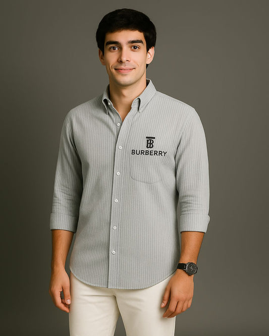 MEN'S ENGLISH DREAM FULL SLEEVE STRIPE SHIRT(*)