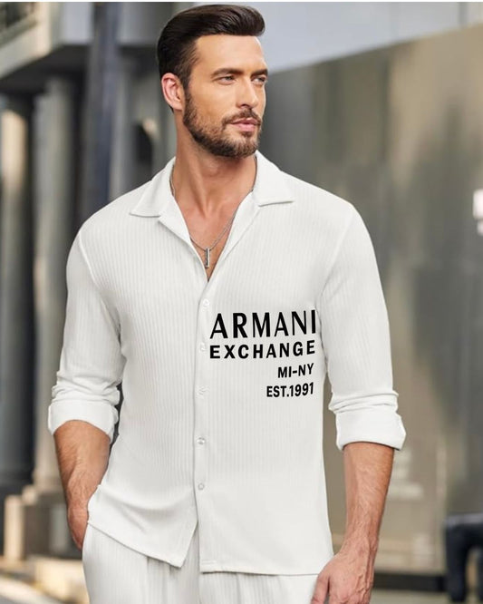 MEN'S EXCHANGE 1991 FULL SLEEVE WHITE SHIRT