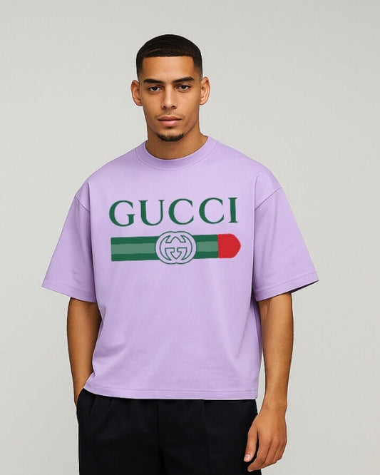 MEN'S GG GUCCI OVERSIZED TSHIRT (PURPLE)