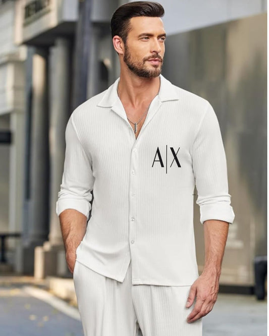 MEN'S X/A FULL SLEEVE WHITE SHIRT