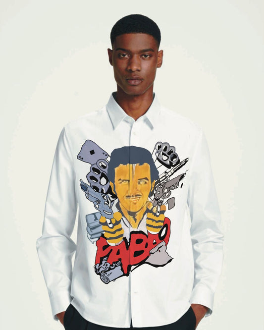 Pablo Full Sleeve White Shirt