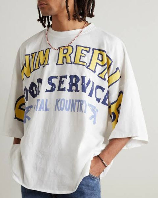 Denim Dhillon Unisex Exclusive Oversized Tee - White