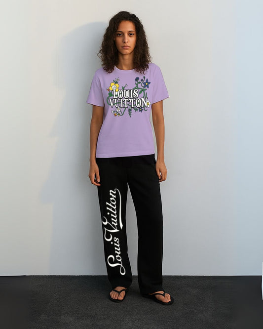 WOMEN'S  LV BLOSSOM CORDS (PURPLE AND BLACK)