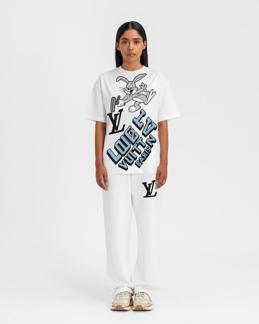 WOMEN'S  LV BUNNY CORDS (WHITE AND WHITE)