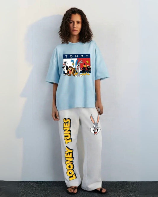 WOMEN'S TOMMY GANG CORDS (BLUE AND WHITE)