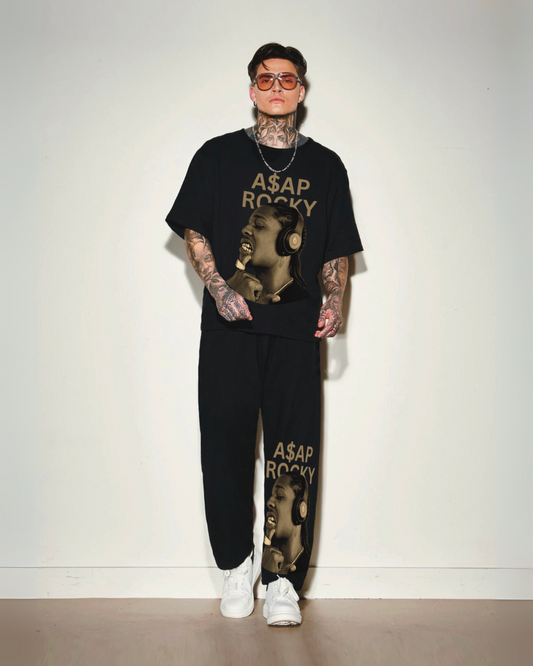 Men's asap rocky cordset (Black and Black)