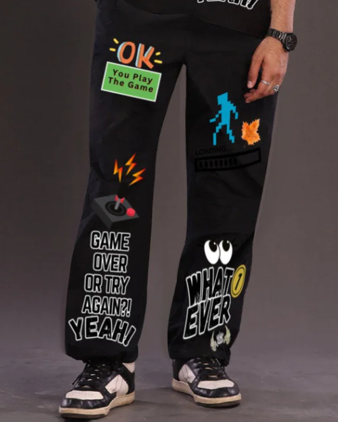 Game over black pant (*)