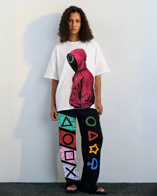 Women's xoxo devil  cordset (white and black)